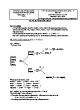 Đề thi môn Hóa học - Lớp 9 năm học 2014 - 2015 - Trường PTDTNT Bắc Bình